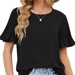 ruffle sleeve blouse